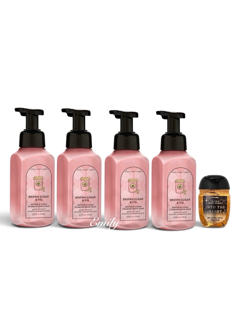 4X BROWN SUGAR & FIG Foaming Hand Soap 8.75 fl oz Set